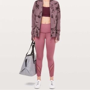 lululemon Wunder Under HR cropped leggings - size 8 - “Misty Merlot”